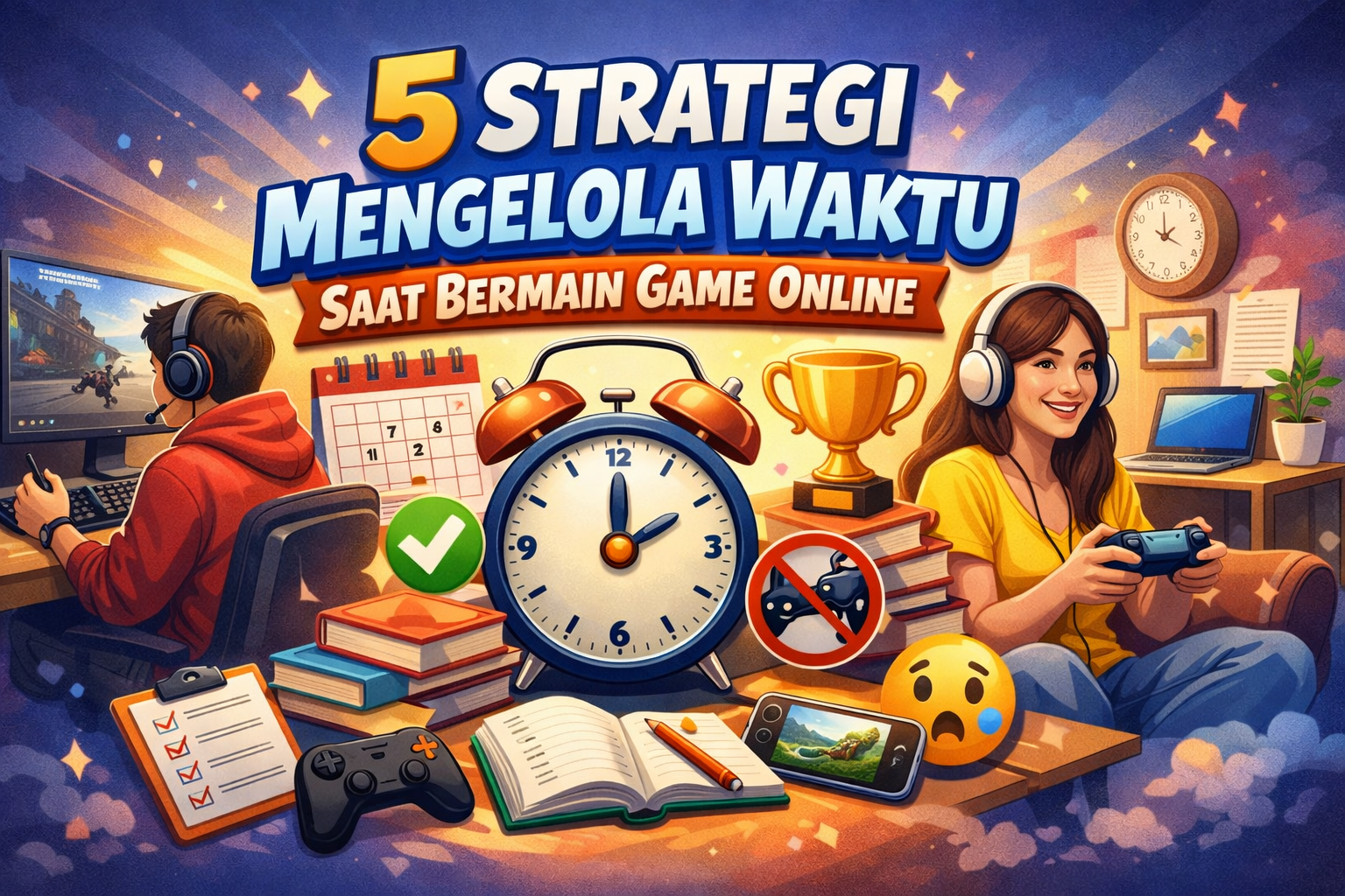 5 Strategi Mengelola Waktu Saat Bermain Game Online